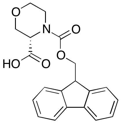 4-Fmoc-3(S)-morpholinecarboxylic Acid - Chemical structure and product image