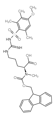 Fmoc-n-me-arg(mtr)-oh - Chemical structure and product image