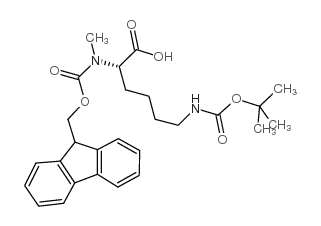 Fmoc-n-me-lys(boc)-oh - Chemical structure and product image