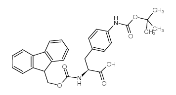 Fmoc-p(nh-boc)-l-phe-oh - Chemical structure and product image