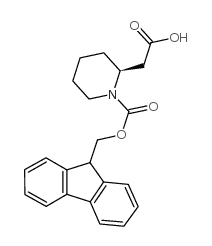 (S)-(1-Fmoc-piperidin-2-yl)-acetic acid - Chemical structure and product image