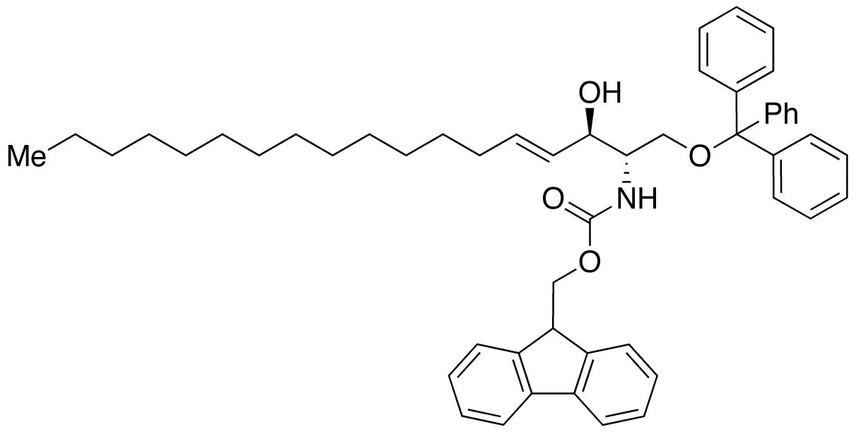 Fmoc-1-triphenylmethyl-4-octadecen-1,3-diol - Chemical structure and product image