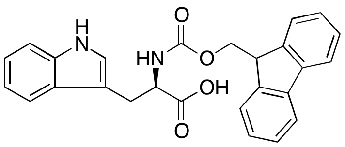 N alpha-Fmoc-D-tryptophan - Chemical structure and product image