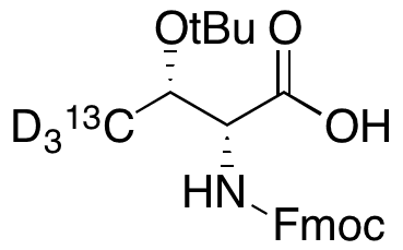 N-Fmoc-D-Thr(OtBu)-4-13C-4,4,4-d3-OH - Chemical structure and product image