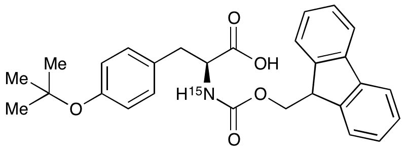 N-Fmoc-(15N)-L-Tyrosine O-Tertbutyl Ether - Chemical structure and product image