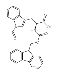 Fmoc-trp(for)-oh - Chemical structure and product image