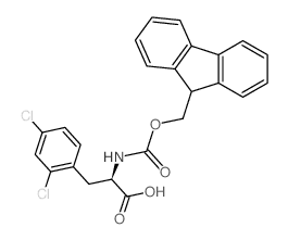 Fmoc-D-2,4-dichlorophenylalanine - Chemical structure and product image