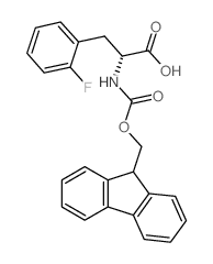 Fmoc-D-2-fluorophenylalanine - Chemical structure and product image
