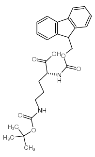 Fmoc-D-Orn(Boc)-OH - Chemical structure and product image
