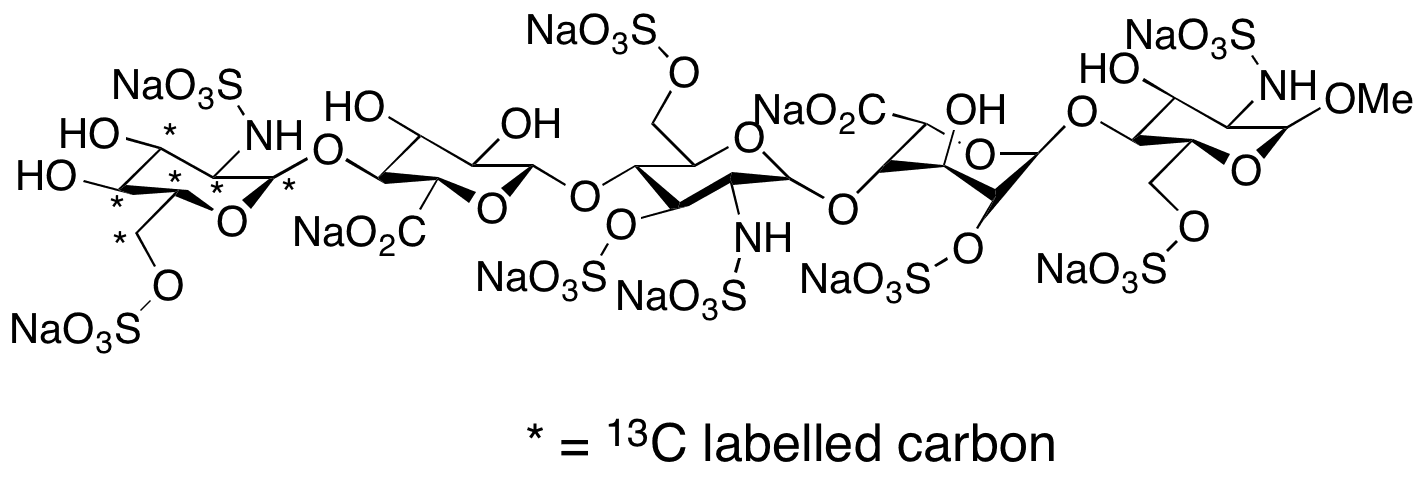 Fondaparinux-13C6 Sodium - Chemical structure and product image