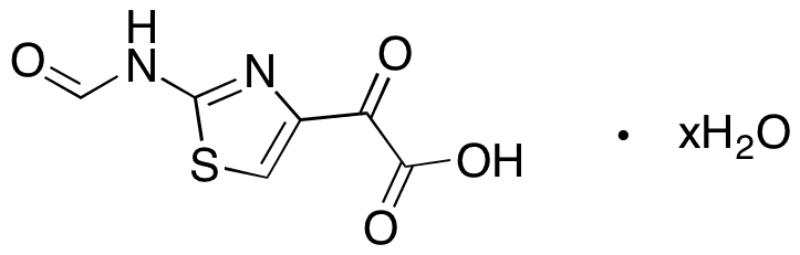 2-(2-Formamido-4-thiazolyl)glyoxylic Acid Hydrate - Chemical structure and product image