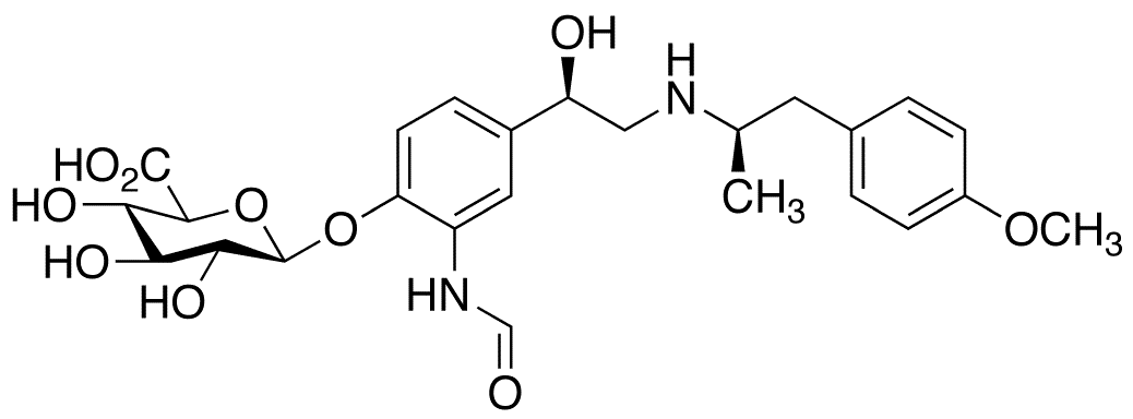 Formoterol O-beta-D-Glucuronide (mixture of diastereomers) - Chemical structure and product image