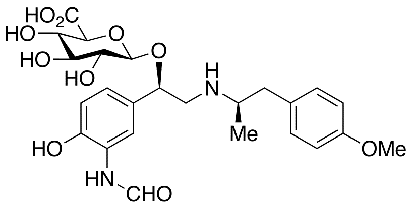 rac Formoterol 1-O-beta-D-Glucuronide - Chemical structure and product image