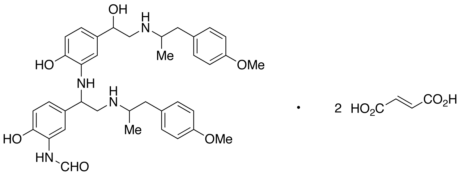 Formoterol Dimer Difumarate (Mixture of Diastereomers) - Chemical structure and product image