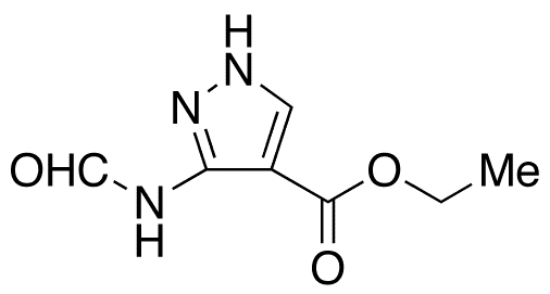 3-(Formylamino)-1H-pyrazole-4-carboxylic Acid Ethyl Ester - Chemical structure and product image