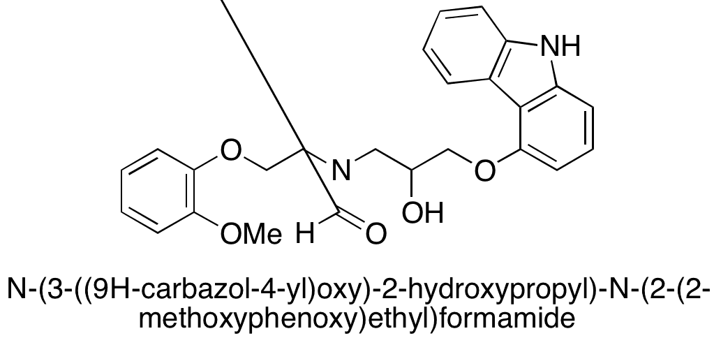 N-Formyl Carvedilol - Chemical structure and product image