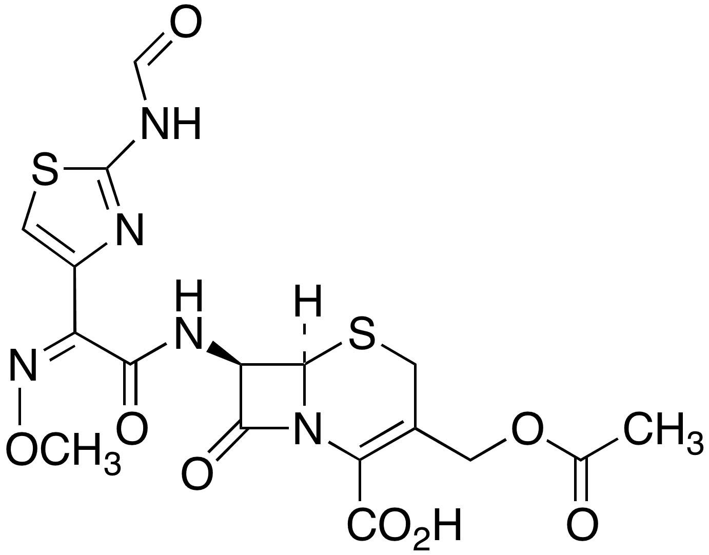 N-Formyl Cefotaxime - Chemical structure and product image