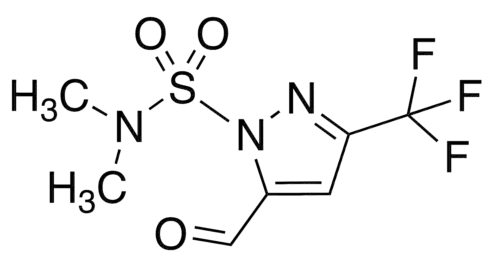 5-Formyl-N,N-dimethyl-3-(trifluoromethyl)pyrazole-1-sulfonamide - Chemical structure and product image