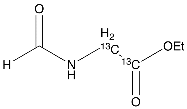 N-Formylglycine-13C2 Ethyl Ester - Chemical structure and product image