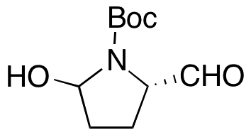 (2S)-2-Formyl-5-hydroxypyrrolidine-1-carboxylic Acid tert-Butyl Ester - Chemical structure and product image