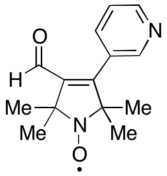 3-Formyl-2,5-dihydro-2,2,5,5-tetramethyl-4-(3-pyridinyl)-1H-pyrrol-1-yloxy - Chemical structure and product image