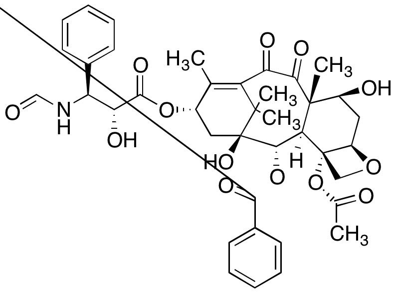 N-Formyl 10-Oxo Docetaxel - Chemical structure and product image