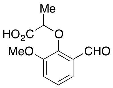 2-(2-Formyl-6-methoxyphenoxy)propanoic Acid - Chemical structure and product image