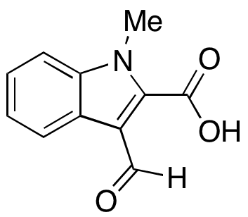 3-Formyl-1-methyl-1H-indole-2-carboxylic Acid - Chemical structure and product image