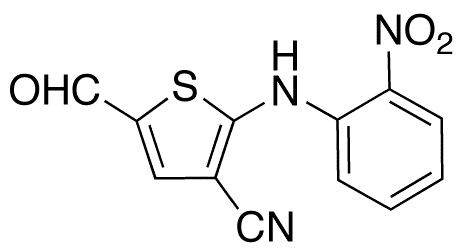 5-Formyl-2-[(2-nitrophenyl)amino]-3-cyanothiophene - Chemical structure and product image