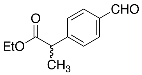 rac 2-(4-Formylphenyl)propionic Acid Ethyl Ester - Chemical structure and product image