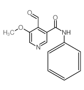4-Formyl-5-methoxy-N-phenylnicotinamide - Chemical structure and product image