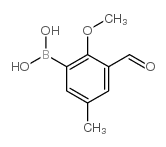 3-Formyl-2-methoxy-5-methylphenylboronic acid - Chemical structure and product image