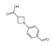 1-(4-Formylphenyl)azetidine-3-carboxylic Acid - Chemical structure and product image
