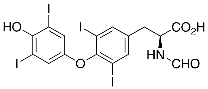 N-Formyl Thyroxine - Chemical structure and product image