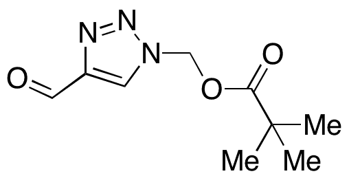 (4-Formyl-1H-[1,2,3]-triazol-1-yl)methyl Pivalate - Chemical structure and product image