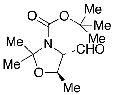(4S,5R)-4-Formyl-2,2,5-trimethyl-3-oxazolidinecarboxylic Acid 1,1-Dimethylethyl Ester - Chemical structure and product image