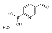 5-Formylpyridine-2-boronic acid, hydrate - Chemical structure and product image
