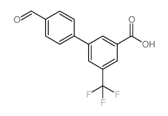 3-(4-Formylphenyl)-5-trifluoromethylbenzoic acid - Chemical structure and product image