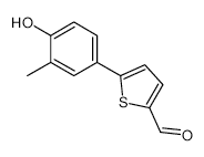 4-(5-Formylthiophen-2-yl)-2-methylphenol - Chemical structure and product image