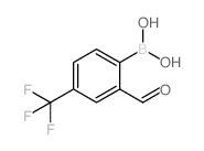 2-Formyl-4-(trifluoromethyl)phenylboronic Acid - Chemical structure and product image