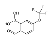 2-Formyl-5-(trifluoromethoxy)phenylboronic acid - Chemical structure and product image