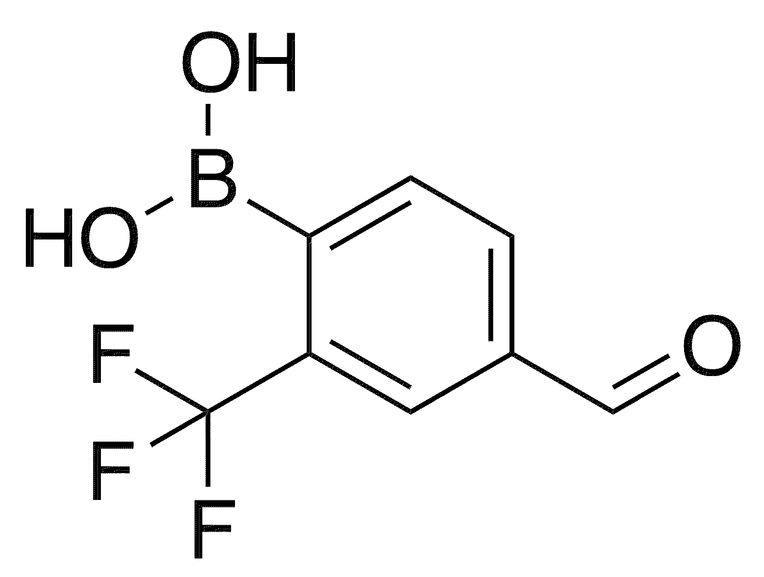 4-Formyl-2-trifluoromethylphenylboronic acid - Chemical structure and product image