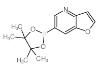 Furo[3,2-b]pyridine-6-boronic acid pinacol ester - Chemical structure and product image