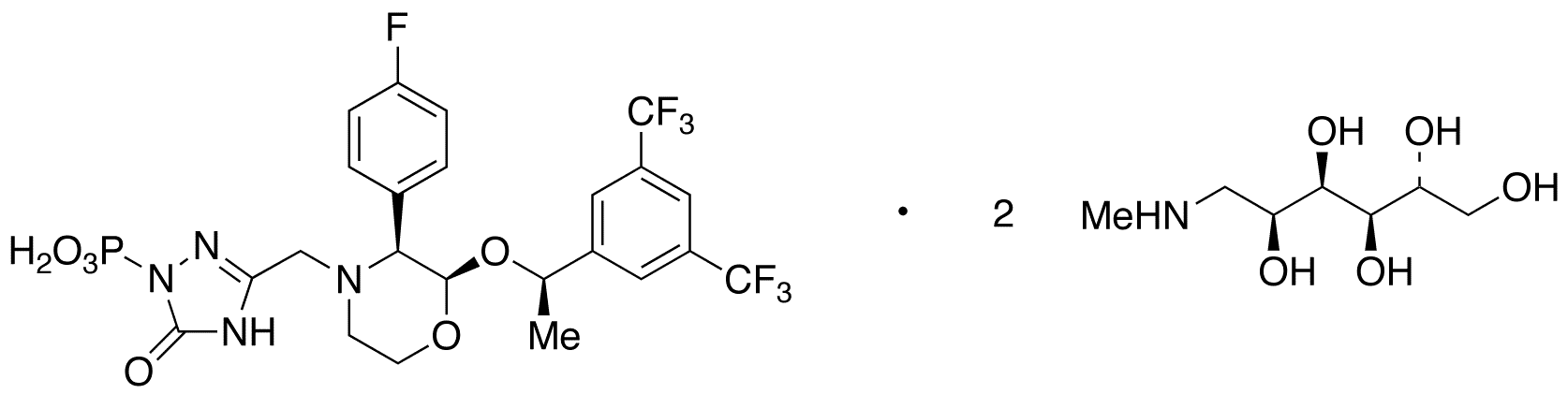 Fosaprepitant Dimeglumine - Chemical structure and product image