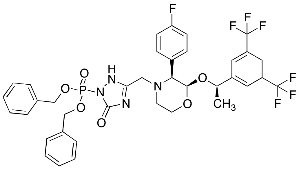 Fosaprepitant Dibenzyl Ester - Chemical structure and product image