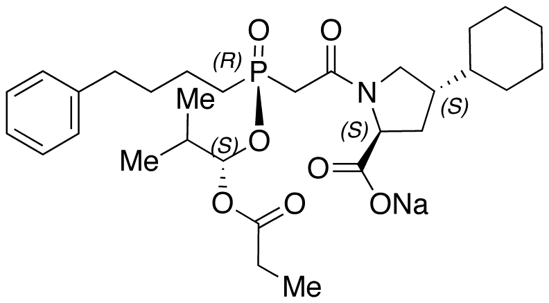 Fosinopril Sodium Salt - Chemical structure and product image