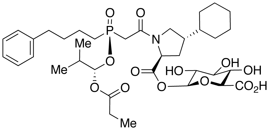 Fosinopril Acyl-beta-D-Glucuronide - Chemical structure and product image