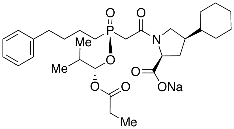 (2S,4R)-Fosinopril Sodium Salt - Chemical structure and product image