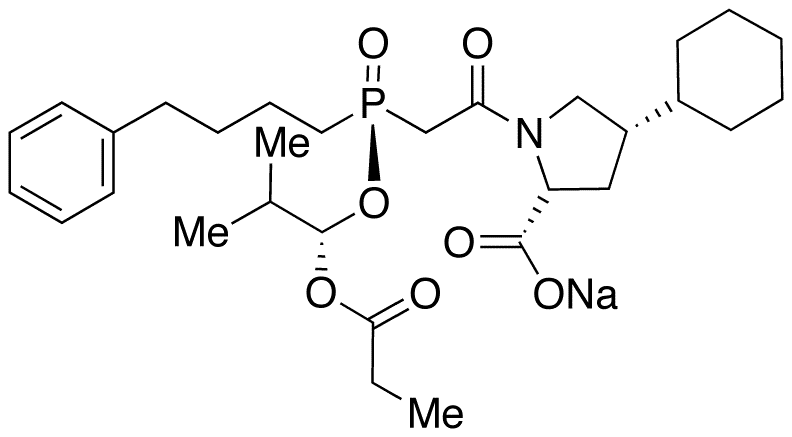 (2R,4S)-Fosinopril Sodium Salt - Chemical structure and product image