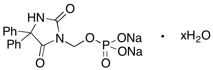 Fosphenytoin Sodium Hydrate - Chemical structure and product image